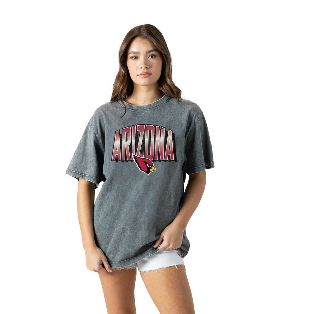 Gameday Couture Women's Peak Performance Oversized Snow Wash T-Shirt - Arizona Cardinals