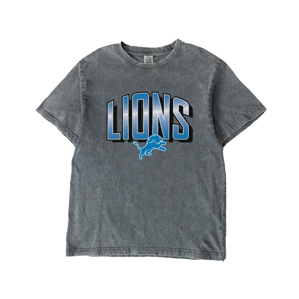 Gameday Couture Women's Peak Performance Oversized Snow Wash T-Shirt - Detroit Lions