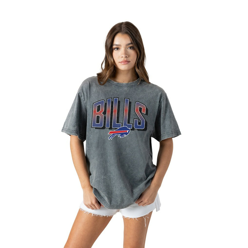 Gameday Couture Women's Peak Performance Oversized Snow Wash T-Shirt - Buffalo Bills