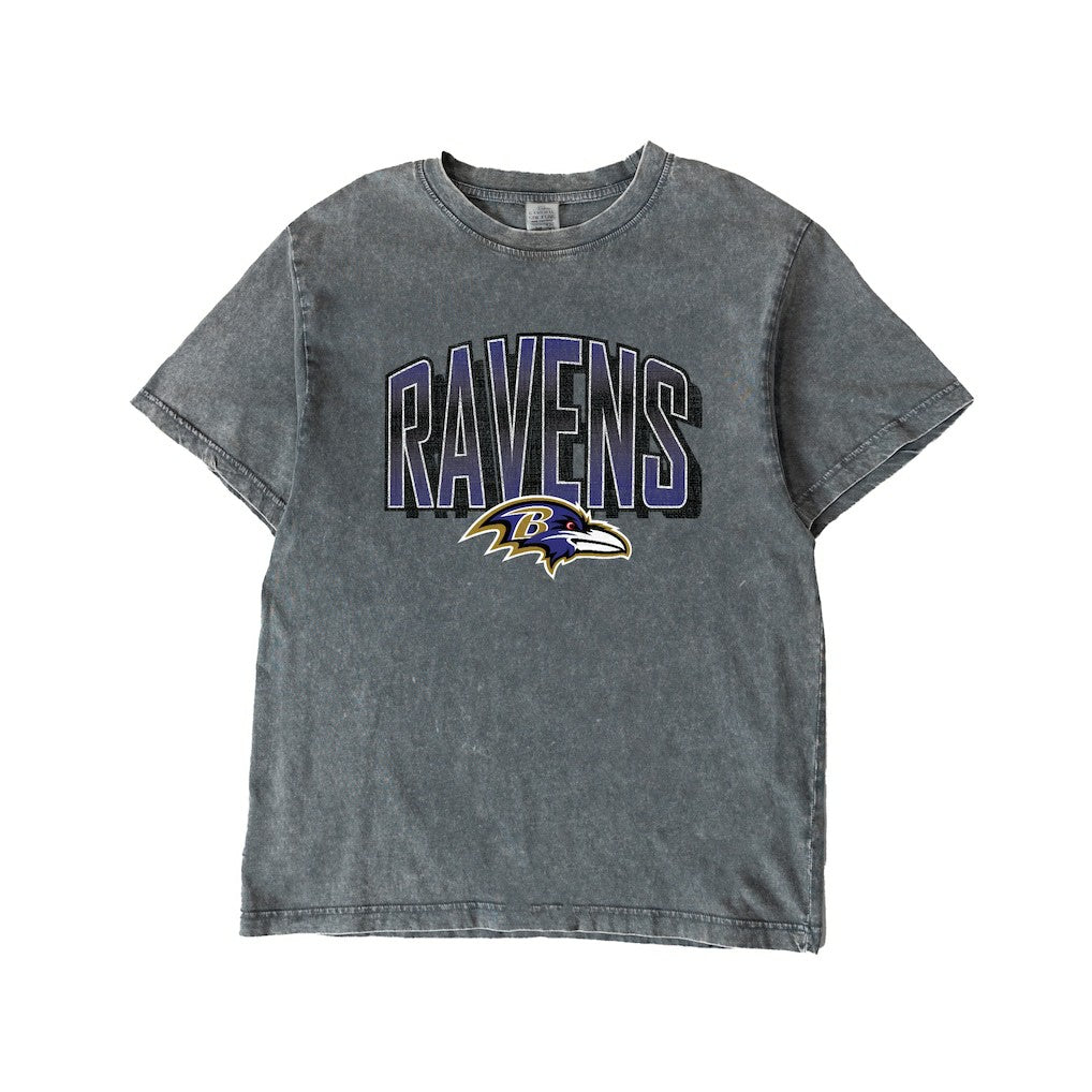 Gameday Couture Women's Peak Performance Oversized Snow Wash T-Shirt - Baltimore Ravens