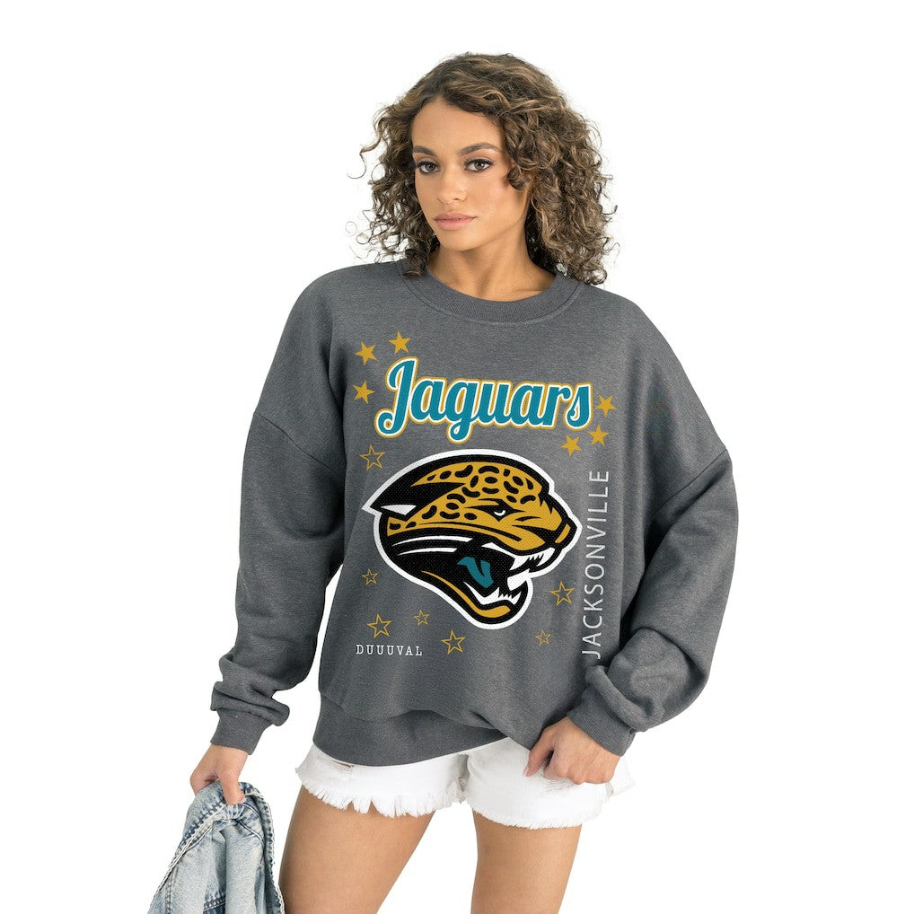 Gameday Couture Women's Ready to Rumble Premium Fleece Pullover Sweatshirt - Jacksonville Jaguars
