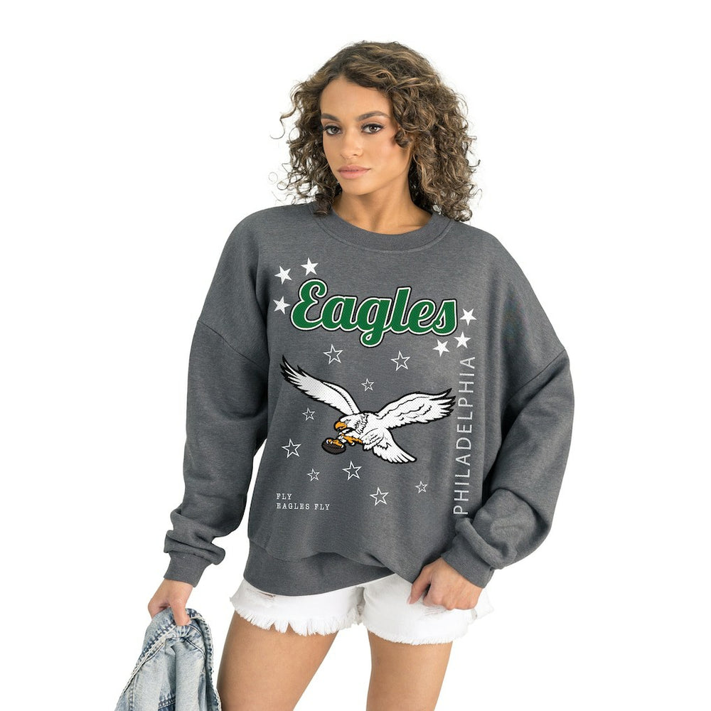 Gameday Couture Women's Ready to Rumble Premium Fleece Pullover Sweatshirt - Philadelphia Eagles