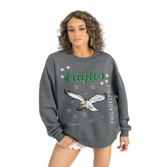 Gameday Couture Women's Ready to Rumble Premium Fleece Pullover Sweatshirt - Philadelphia Eagles