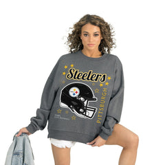 Gameday Couture Women's Ready to Rumble Premium Fleece Pullover Sweatshirt - Pittsburgh Steelers