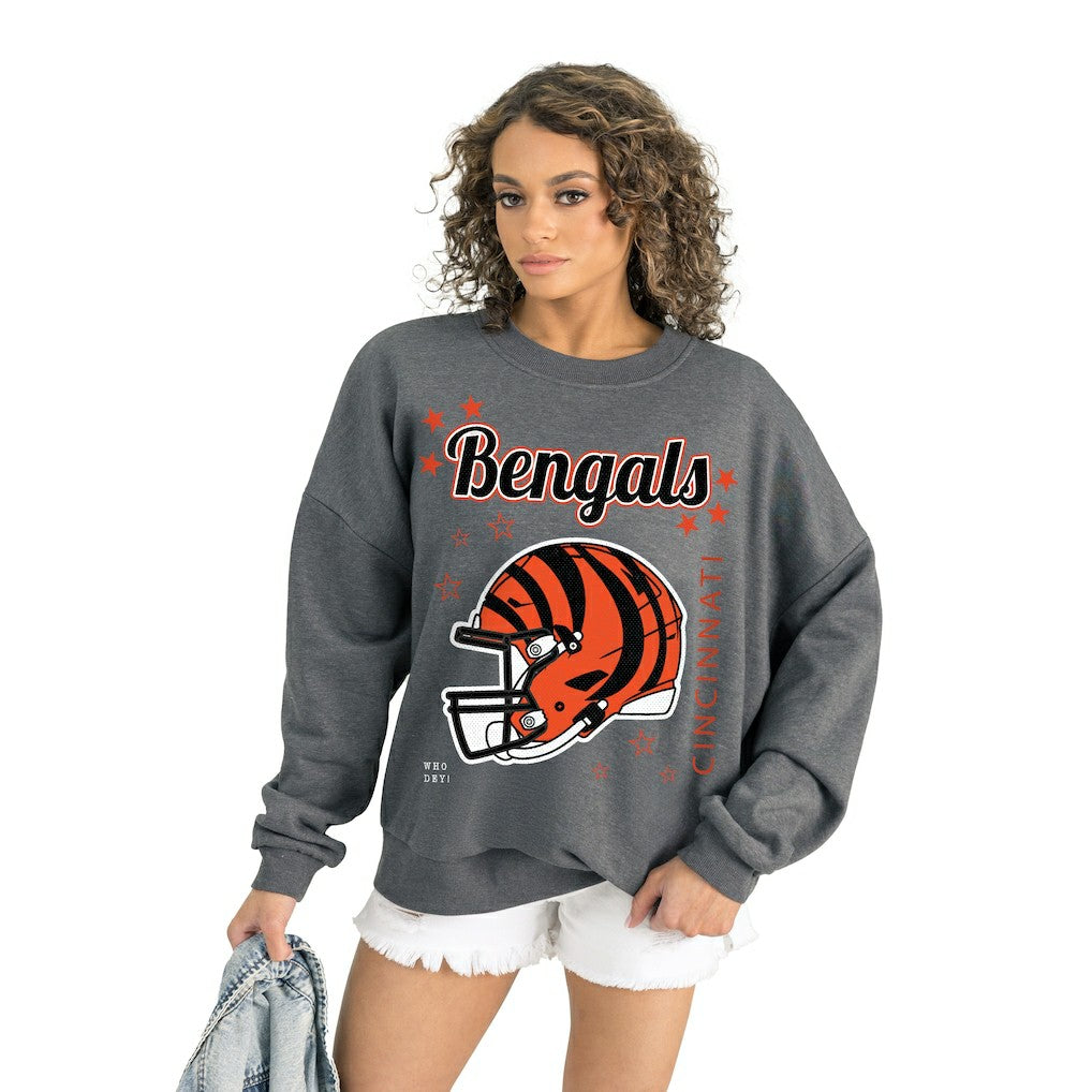 Gameday Couture Women's Ready to Rumble Premium Fleece Pullover Sweatshirt - Cincinnati Bengals