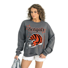 Gameday Couture Women's Ready to Rumble Premium Fleece Pullover Sweatshirt - Cincinnati Bengals