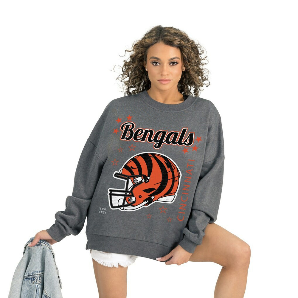 Gameday Couture Women's Ready to Rumble Premium Fleece Pullover Sweatshirt - Cincinnati Bengals