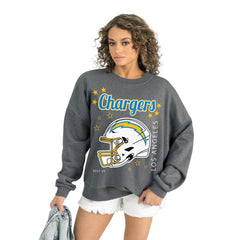 Gameday Couture Women's Ready to Rumble Premium Fleece Pullover Sweatshirt - Los Angeles Chargers