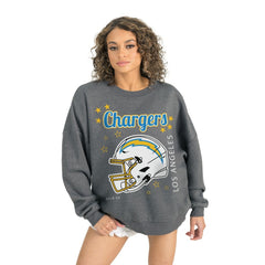 Gameday Couture Women's Ready to Rumble Premium Fleece Pullover Sweatshirt - Los Angeles Chargers