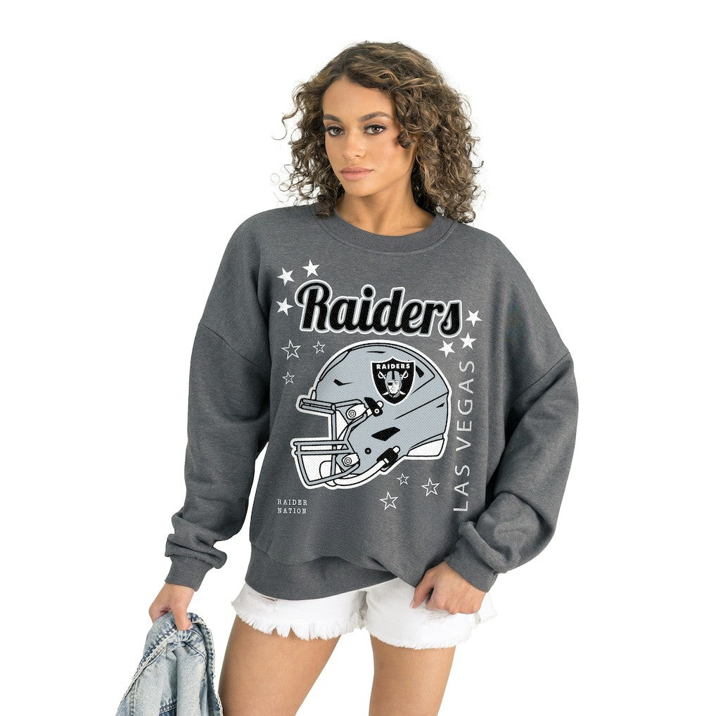 Gameday Couture Women's Ready to Rumble Premium Fleece Pullover Sweatshirt - Las Vegas Raiders