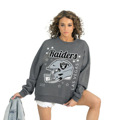 Gameday Couture Women's Ready to Rumble Premium Fleece Pullover Sweatshirt - Las Vegas Raiders
