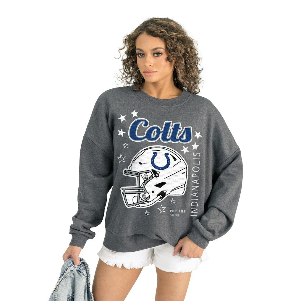 Gameday Couture Women's Ready to Rumble Premium Fleece Pullover Sweatshirt - Indianapolis Colts