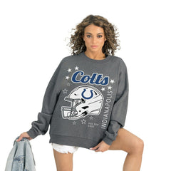 Gameday Couture Women's Ready to Rumble Premium Fleece Pullover Sweatshirt - Indianapolis Colts