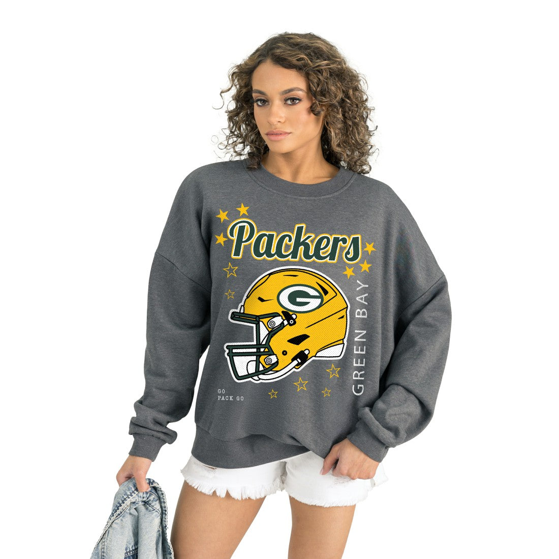 Gameday Couture Women's Ready to Rumble Premium Fleece Pullover Sweatshirt - Green Bay Packers