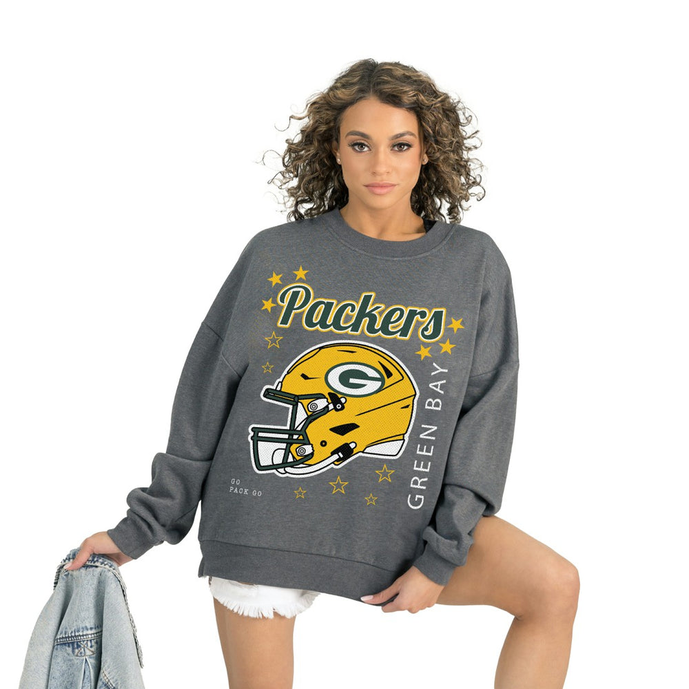 Gameday Couture Women's Ready to Rumble Premium Fleece Pullover Sweatshirt - Green Bay Packers