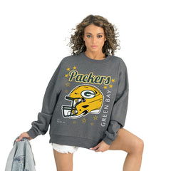Gameday Couture Women's Ready to Rumble Premium Fleece Pullover Sweatshirt - Green Bay Packers