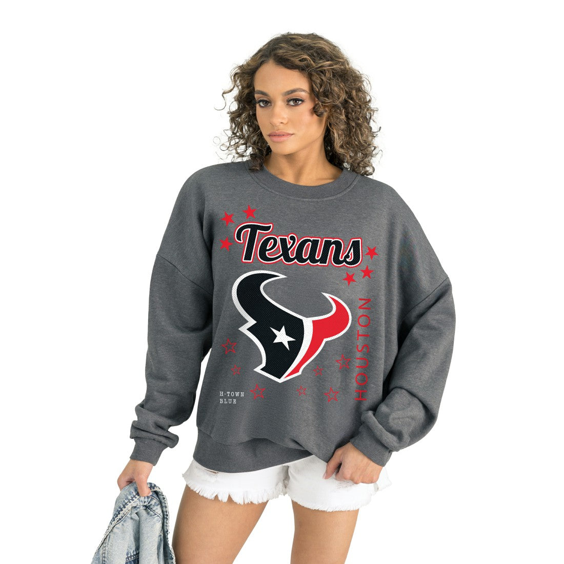 Gameday Couture Women's Ready to Rumble Premium Fleece Pullover Sweatshirt - Houston Texans