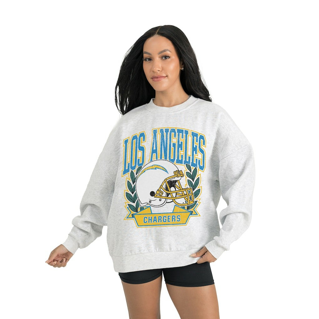 Gameday Couture Women's Heritage Premium Fleece Pullover Sweatshirt - Los Angeles Chargers