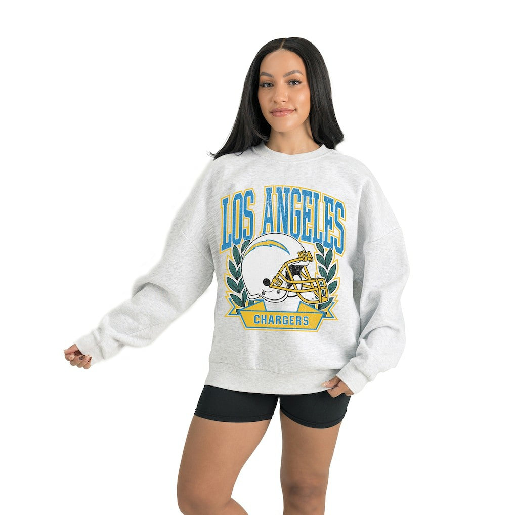 Gameday Couture Women's Heritage Premium Fleece Pullover Sweatshirt - Los Angeles Chargers