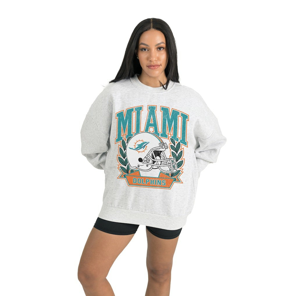 Gameday Couture Women's Heritage Premium Fleece Pullover Sweatshirt - Miami Dolphins