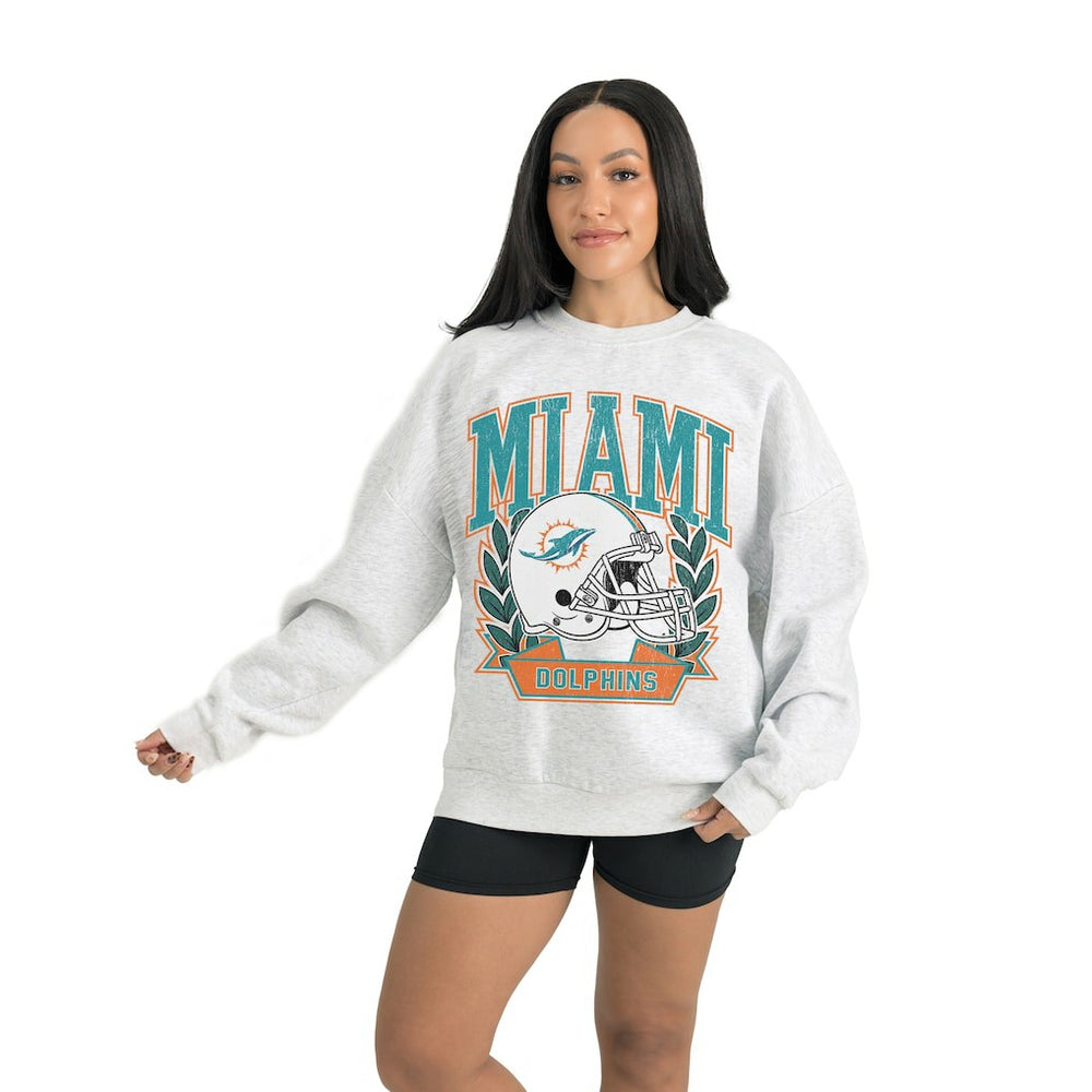 Gameday Couture Women's Heritage Premium Fleece Pullover Sweatshirt - Miami Dolphins