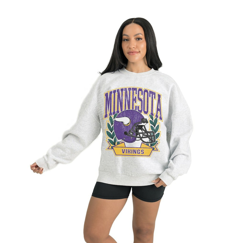 Gameday Couture Women's Heritage Premium Fleece Pullover Sweatshirt - Minnesota Vikings