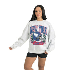 Gameday Couture Women's Heritage Premium Fleece Pullover Sweatshirt - New York Giants