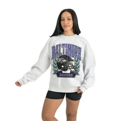 Gameday Couture Women's Heritage Premium Fleece Pullover Sweatshirt - Baltimore Ravens
