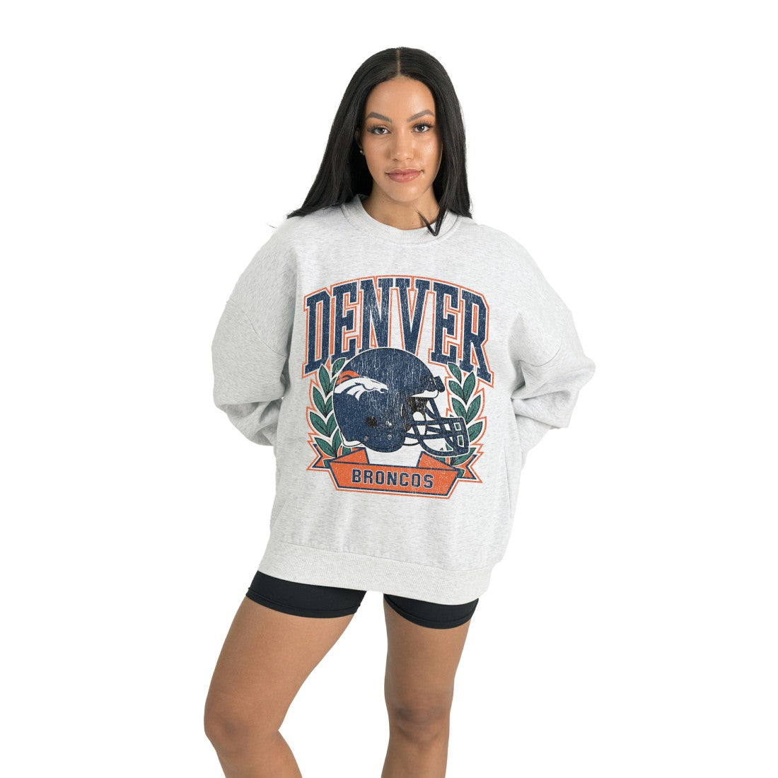 Gameday Couture Women's Heritage Premium Fleece Pullover Sweatshirt - Denver Broncos