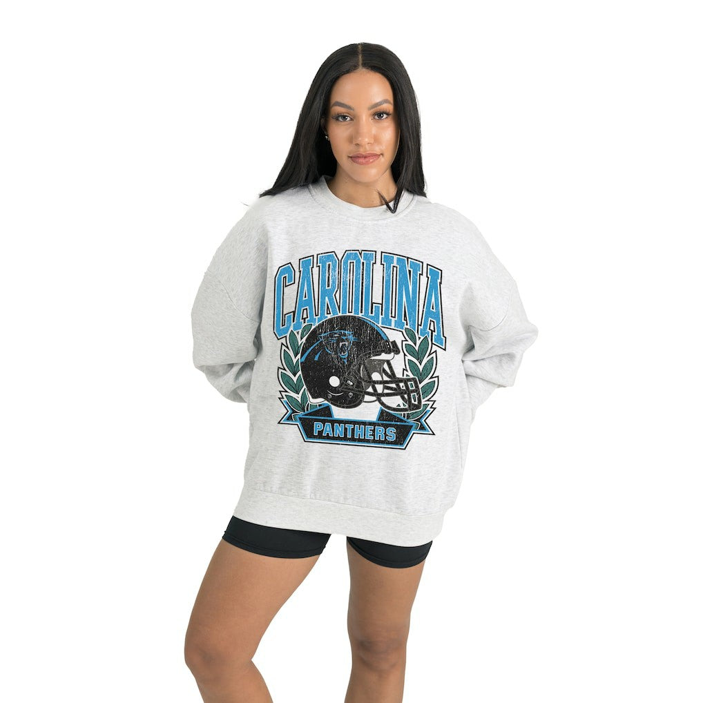 Gameday Couture Women's Heritage Premium Fleece Pullover Sweatshirt - Carolina Panthers