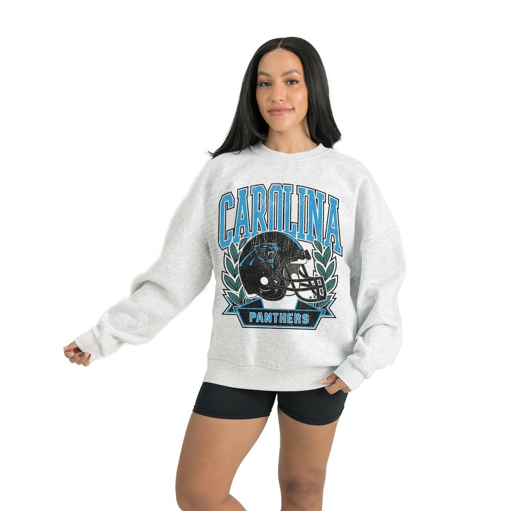 Gameday Couture Women's Heritage Premium Fleece Pullover Sweatshirt - Carolina Panthers