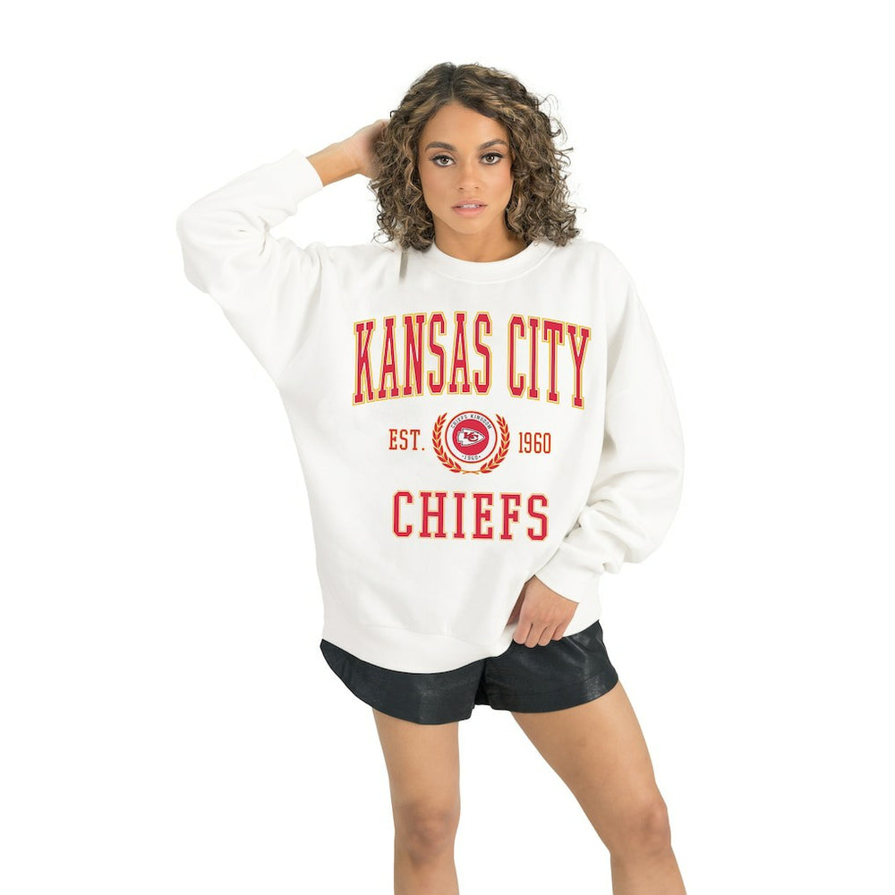 Gameday Couture Women's Timeless Triumph Premium Fleece Pullover Sweatshirt - Kansas City Chiefs