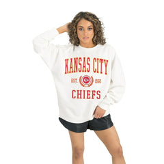 Gameday Couture Women's Timeless Triumph Premium Fleece Pullover Sweatshirt - Kansas City Chiefs
