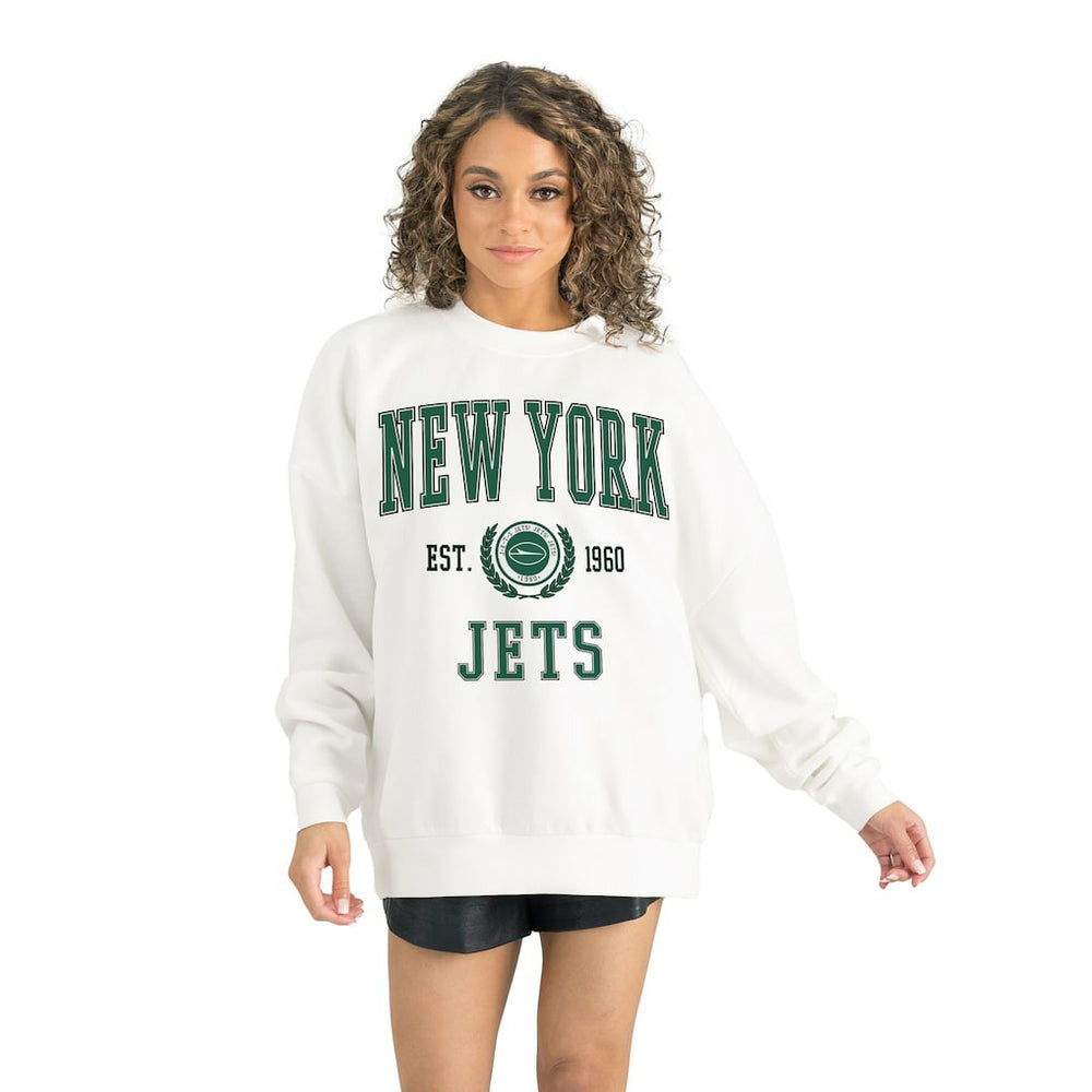 Gameday Couture Women's Timeless Triumph Premium Fleece Pullover Sweatshirt - New York Jets