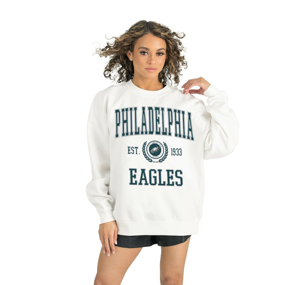Gameday Couture Women's Timeless Triumph Premium Fleece Pullover Sweatshirt - Philadelphia Eagles