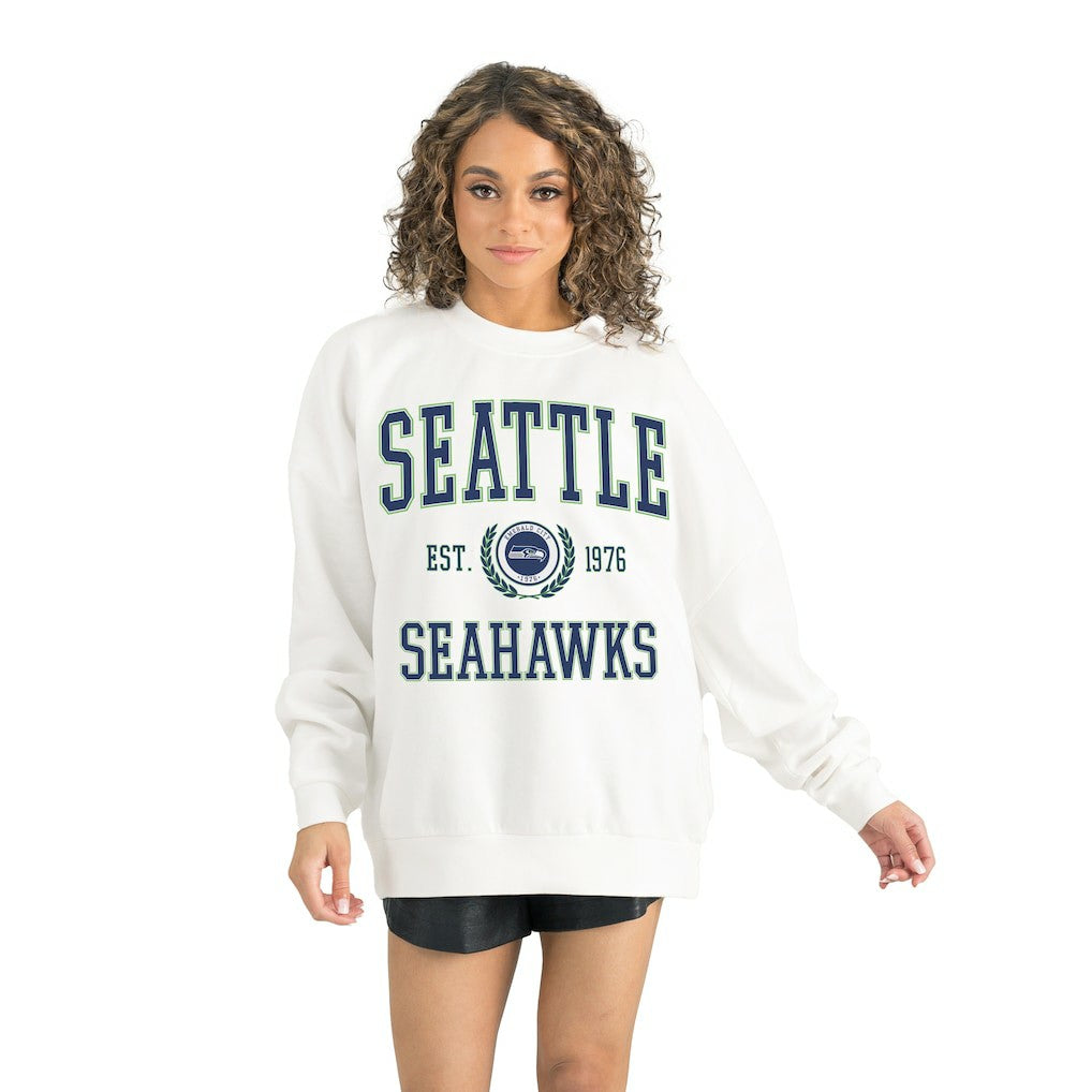 Gameday Couture Women's Timeless Triumph Premium Fleece Pullover Sweatshirt - Seattle Seahawks