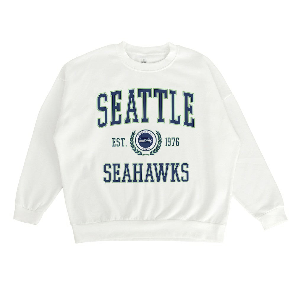 Gameday Couture Women's Timeless Triumph Premium Fleece Pullover Sweatshirt - Seattle Seahawks