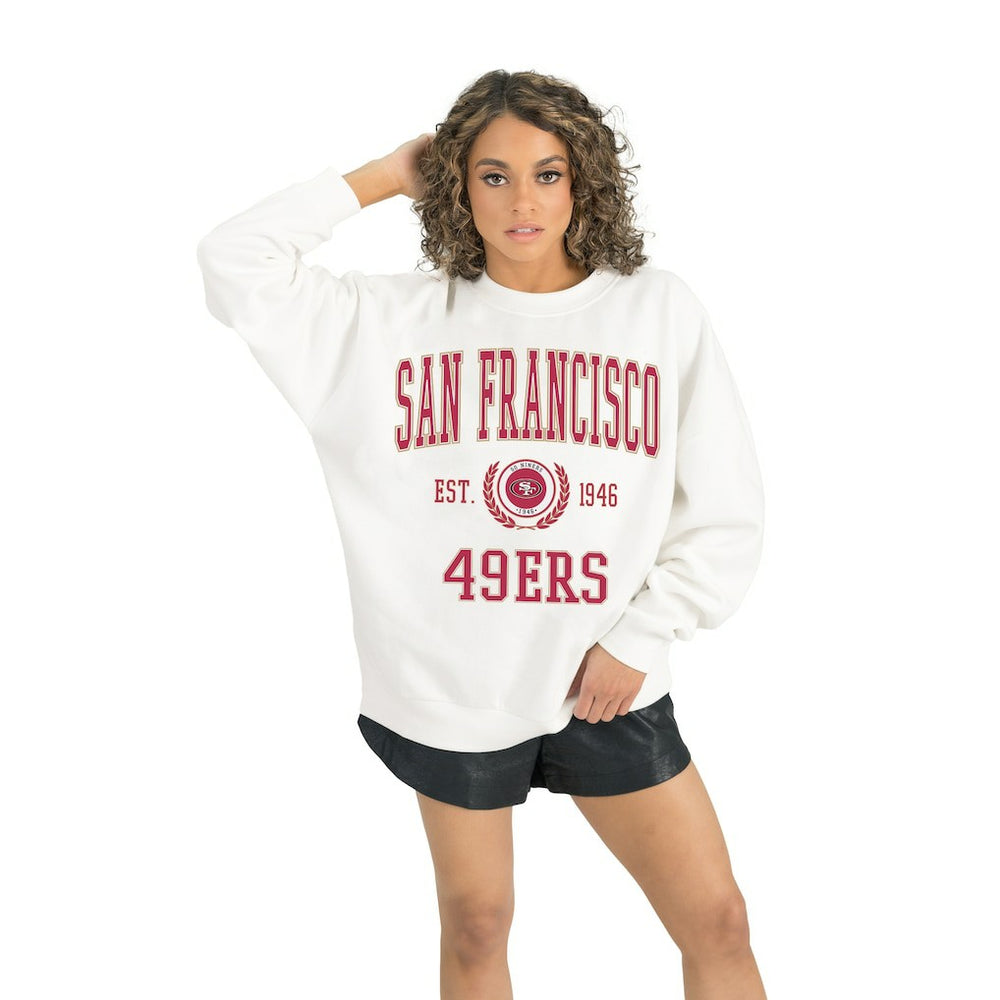 Gameday Couture Women's Timeless Triumph Premium Fleece Pullover Sweatshirt - San Francisco 49ers