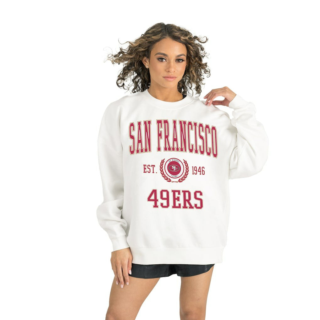 Gameday Couture Women's Timeless Triumph Premium Fleece Pullover Sweatshirt - San Francisco 49ers