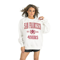 Gameday Couture Women's Timeless Triumph Premium Fleece Pullover Sweatshirt - San Francisco 49ers
