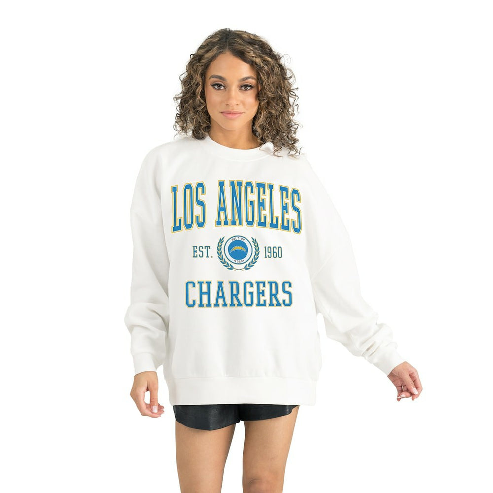 Gameday Couture Women's Timeless Triumph Premium Fleece Pullover Sweatshirt - Los Angeles Chargers