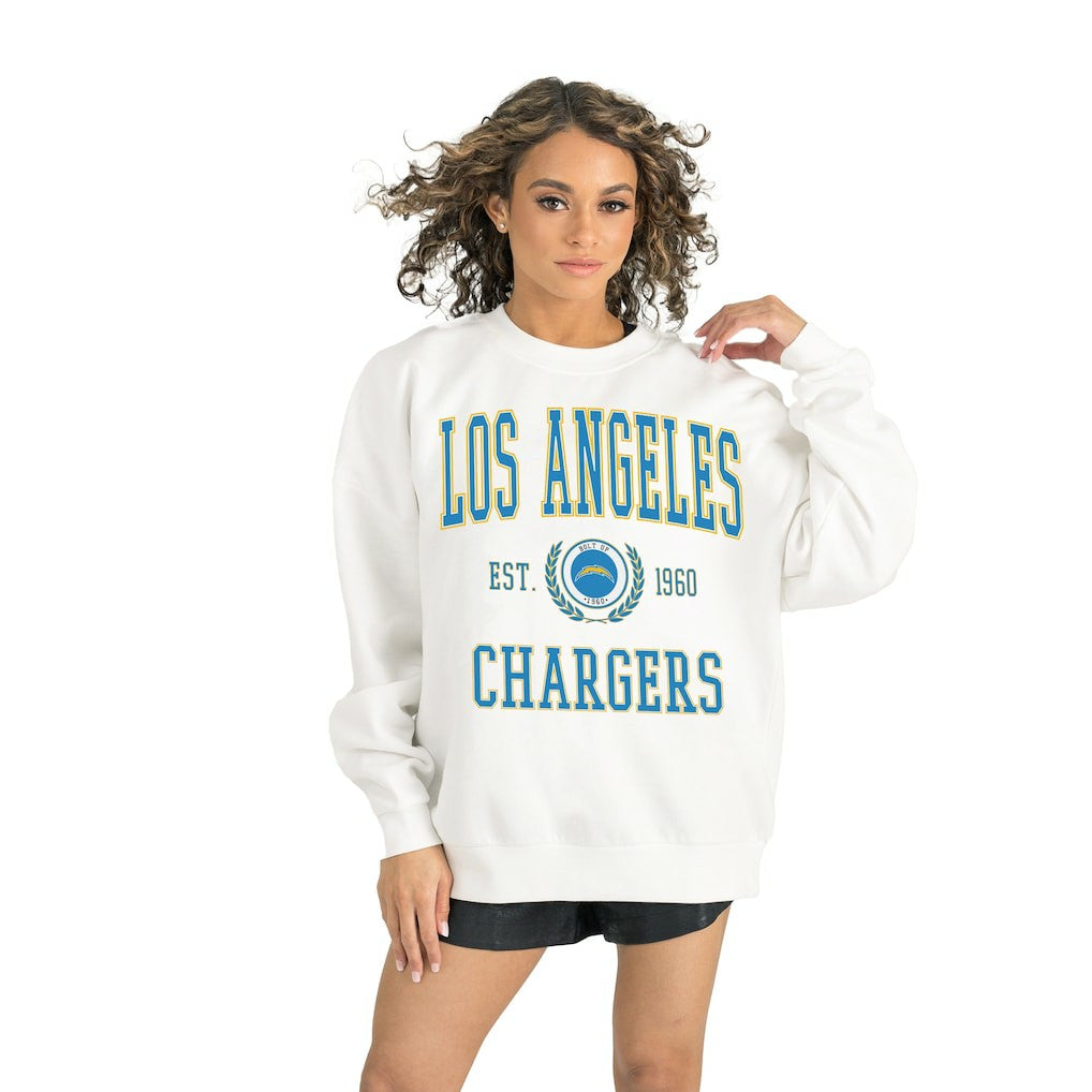 Gameday Couture Women's Timeless Triumph Premium Fleece Pullover Sweatshirt - Los Angeles Chargers