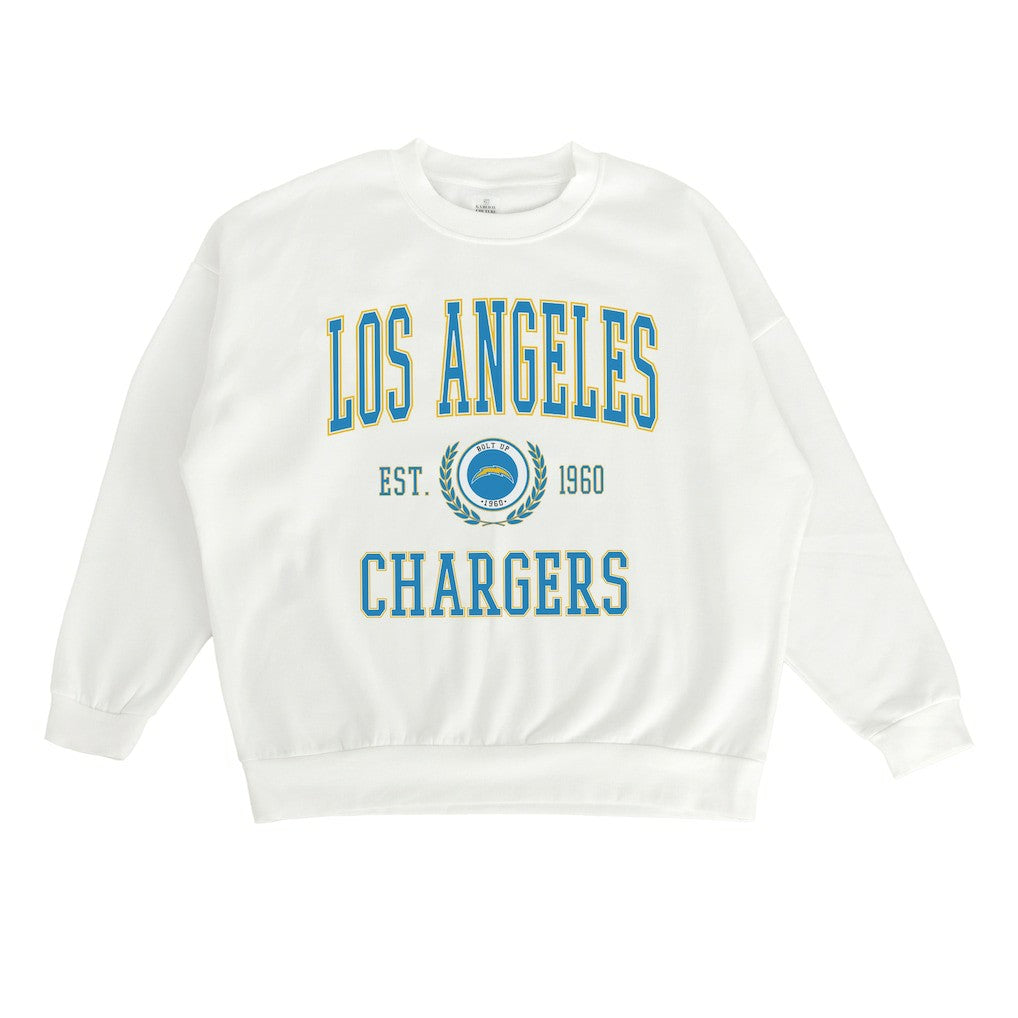Gameday Couture Women's Timeless Triumph Premium Fleece Pullover Sweatshirt - Los Angeles Chargers