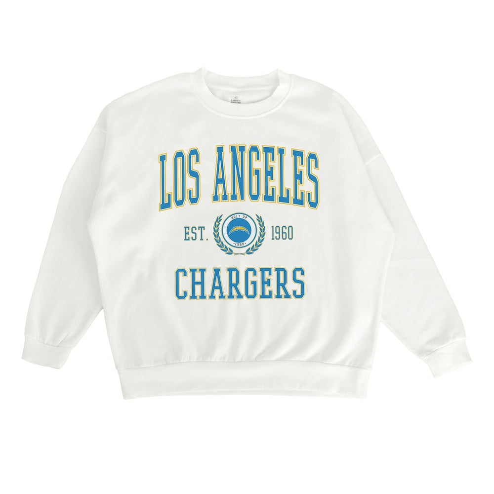 Gameday Couture Women's Timeless Triumph Premium Fleece Pullover Sweatshirt - Los Angeles Chargers