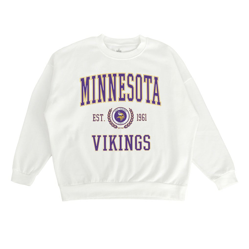 Gameday Couture Women's Timeless Triumph Premium Fleece Pullover Sweatshirt - Minnesota Vikings