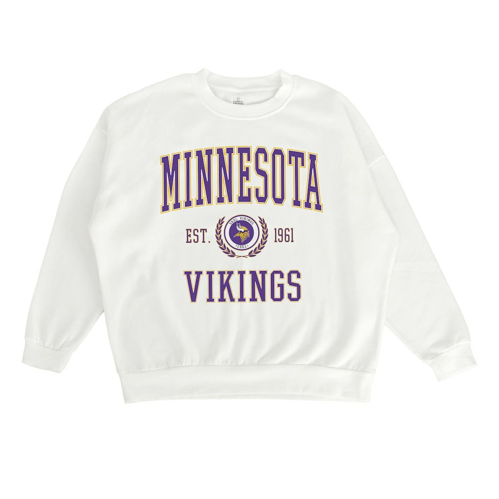 Gameday Couture Women's Timeless Triumph Premium Fleece Pullover Sweatshirt - Minnesota Vikings