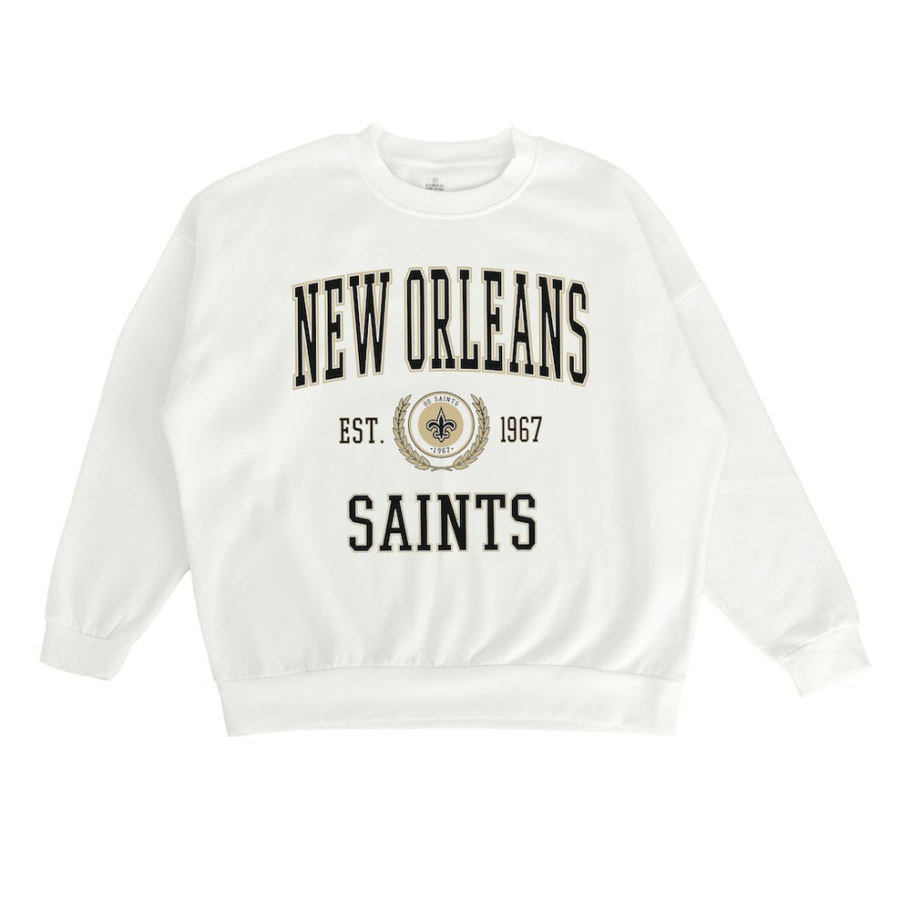 Gameday Couture Women's Timeless Triumph Premium Fleece Pullover Sweatshirt - New Orleans Saints