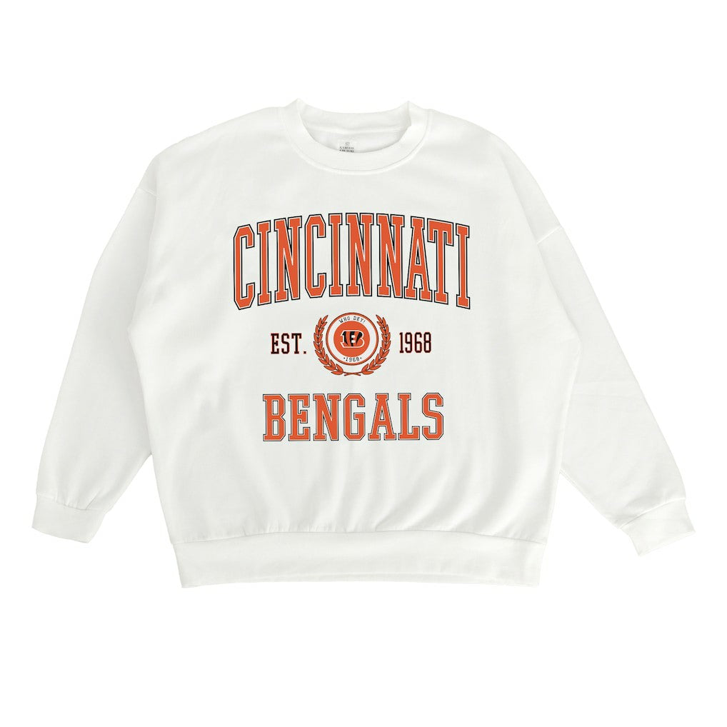 Gameday Couture Women's Timeless Triumph Premium Fleece Pullover Sweatshirt - Cincinnati Bengals