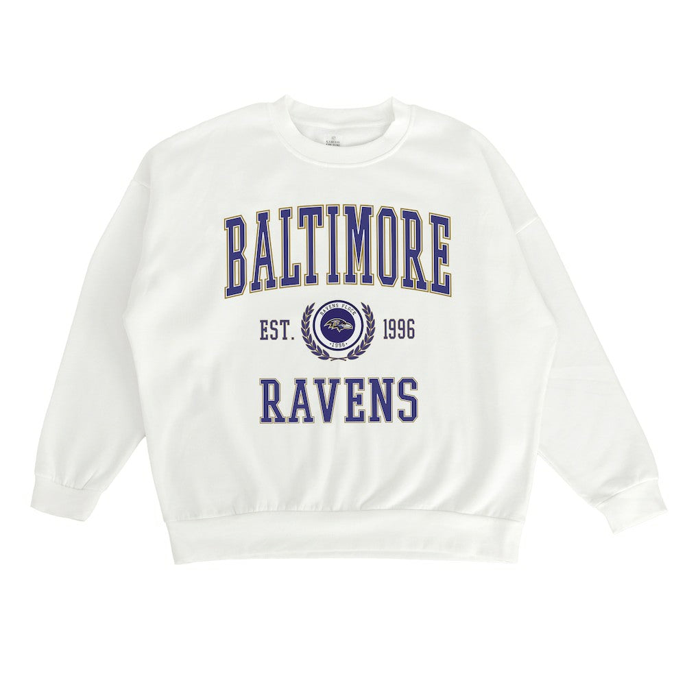 Gameday Couture Women's Timeless Triumph Premium Fleece Pullover Sweatshirt - Baltimore Ravens