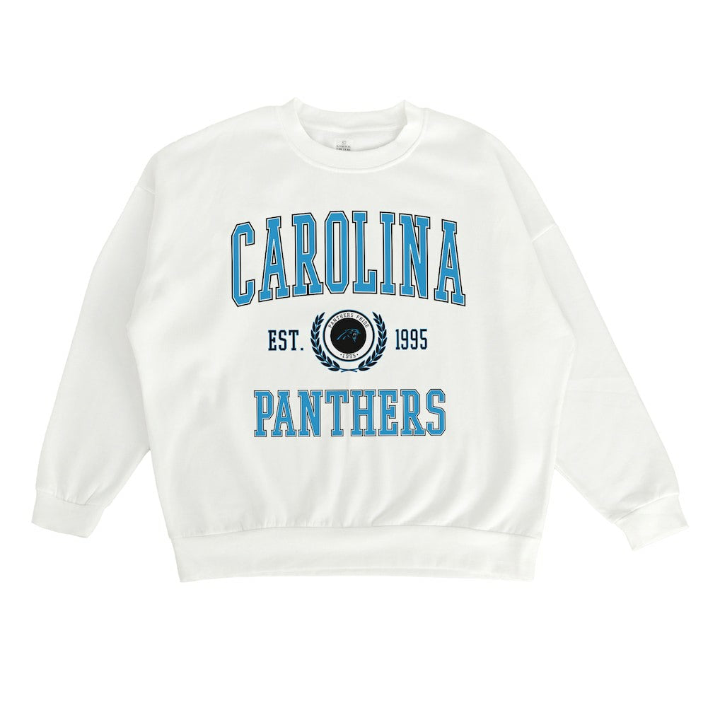 Gameday Couture Women's Timeless Triumph Premium Fleece Pullover Sweatshirt - Carolina Panthers